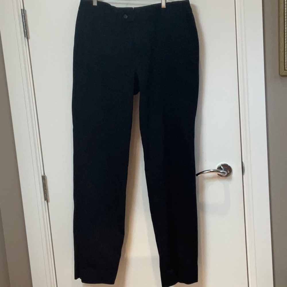 Hiltl black cotton pants, size medium